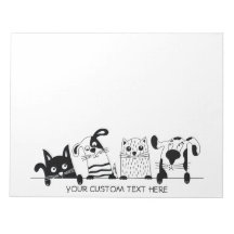 Niedliche Texttafeln für Katzen und Hunde