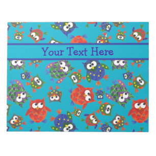 Niedliche Textzeichen Notepad oder Jotter, Rot, Bl Notizblock
