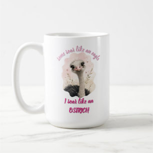 Niedliche Tier-Tasse, lustiger Strauß-Kaffeebecher Kaffeetasse