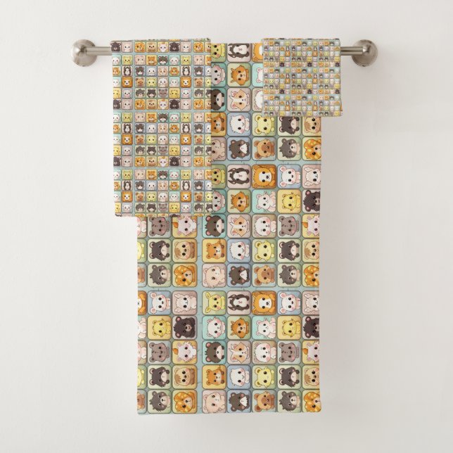 NIEDLICHE TIERE 2 BADHANDTUCH SET (Insitu)