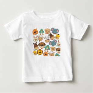 Niedliche Tiere Bauernhof weiß  Baby T-shirt