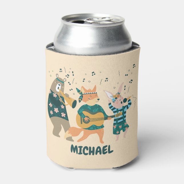 Niedliche Tiere Bend Dosenkühler (Kanne Vorderseite)