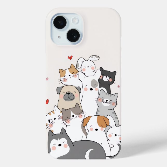 niedliche Tiere Case-Mate iPhone Hülle (Rückseite)