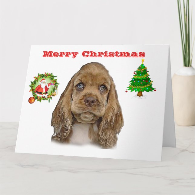 Niedliche Tiere Christimas Karte (Vorderseite)