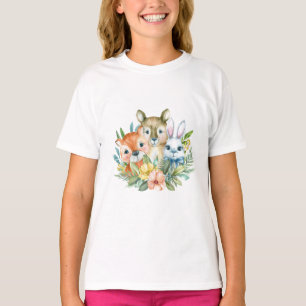 Niedliche Tiere für Aquarellbilder T-Shirt