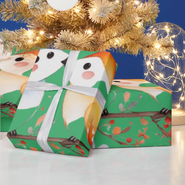 Niedliche Tiere Geschenkpapier (Feiertage)