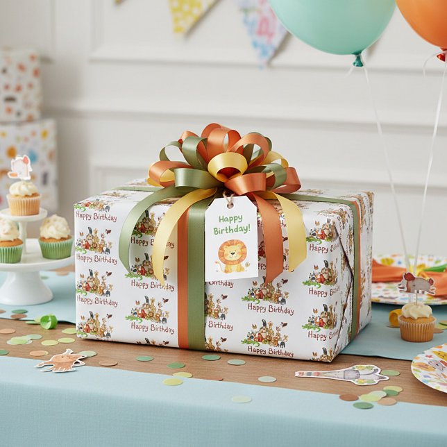 Niedliche Tiere Geschenkpapier (Von Creator hochgeladen)