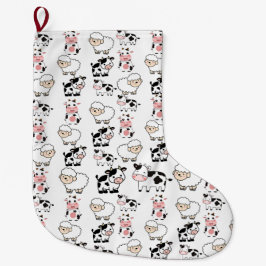 niedliche Tiere Großer Weihnachtsstrumpf