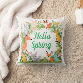 Niedliche Tiere, Hallo Frühling, Kissen