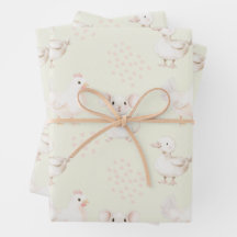 Niedliche Tiere in hellgrün