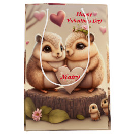 Niedliche Tiere in Lieben Mittlere Geschenktüte