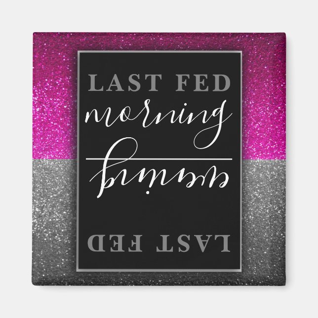 Niedliche Tiere Katzen Hunde Glitzer Haustiere Eri Magnet (Vorne)