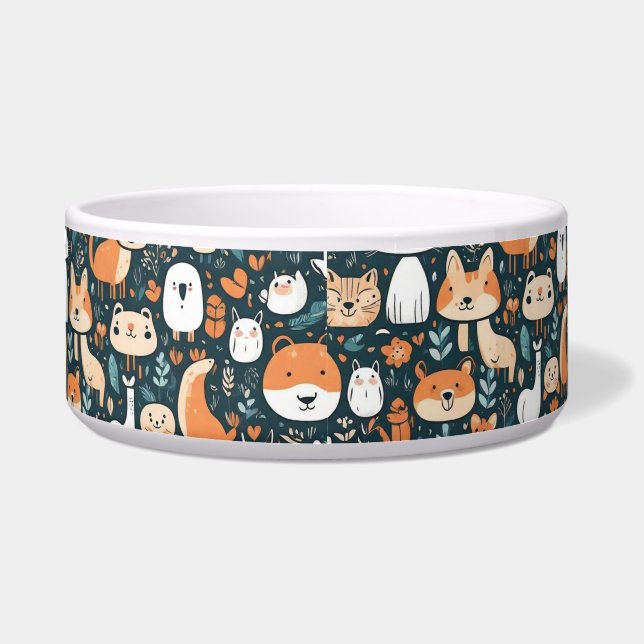 Niedliche Tiere machen Spaß beim Design, grüne Dek Napf (Vorderseite)