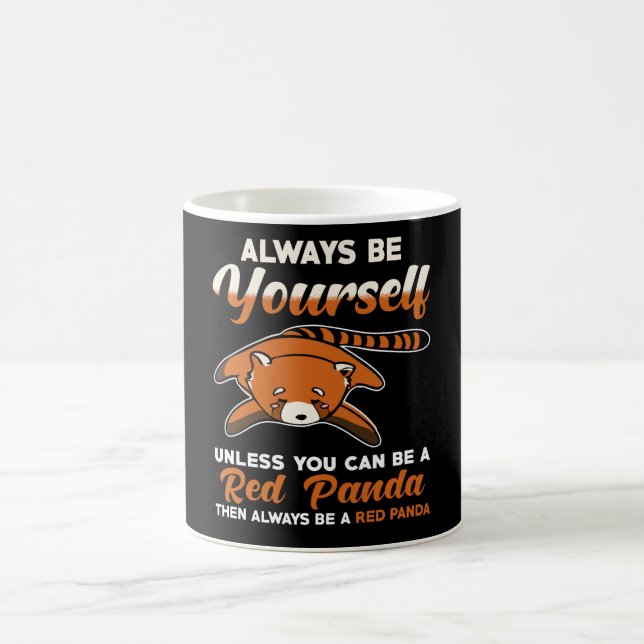Niedliche Tiere mit rotem Panda Kaffeetasse (Mittel)