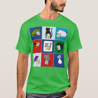 Niedliche Tiere sagen: Hände waschen T-Shirt