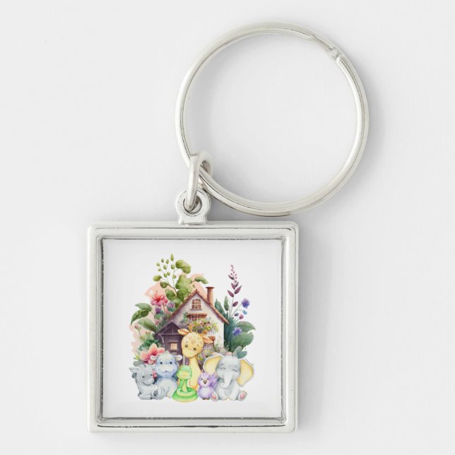 Niedliche Tiere Schlüsselanhänger (Vorne)