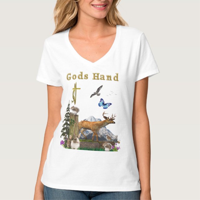 Niedliche Tiere T-Shirt (Vorderseite)