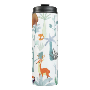 Niedliche Tiere: Tropischer Walddoodle. Thermosbecher