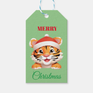 Niedliche Tiere Winterleoparden Weihnachten Geschenkanhänger