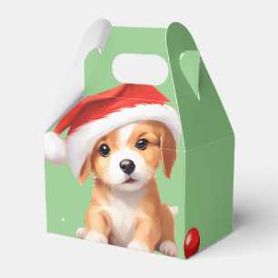 Niedliche Tiere Winterwelpen Hund Weihnachten Geschenkschachtel