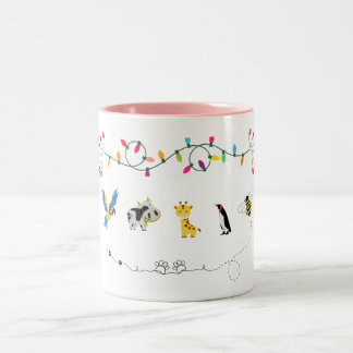 Niedliche Tierfreunde Tasse | Kinder Cartoon Kaffe