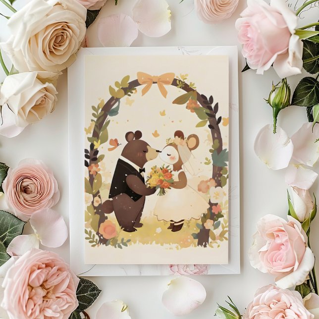 Niedliche Tierhochzeit Einladung (Von Creator hochgeladen)