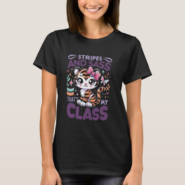 Niedliche Tiger-Kinder T-Shirt (Vorderseite)