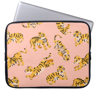 Niedliche Tigermuster Laptopschutzhülle