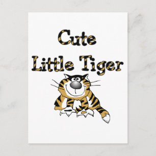 Niedliche Tigerzürtel Postkarte