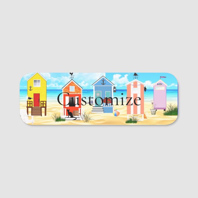 Niedliche Tiny Beach Shacks Thunder_Cove Namensschild (Vorderseite)
