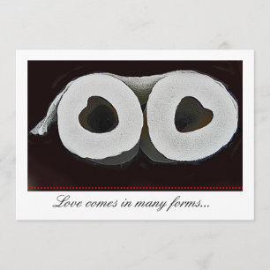 Niedliche Toilettenpapierhochzeit laden ein Einladung