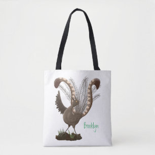 Niedliche tolle lyrebird Cartoon Illustration