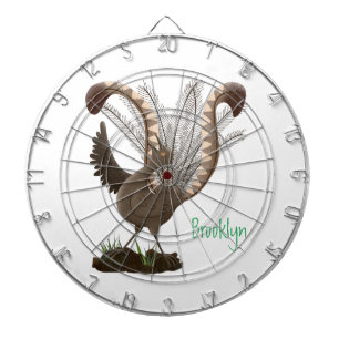 Niedliche tolle lyrebird Cartoon Illustration Dartscheibe