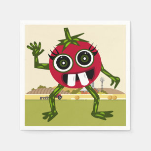 Niedliche Tomate-Servietten Serviette
