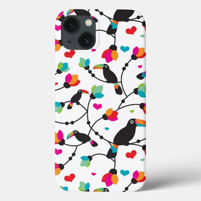 niedliche Toucan Vogel Tropical Illustration Case-Mate iPhone Hülle (Rückseite)