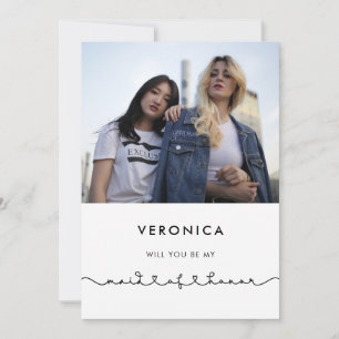 Niedliche Trauzeugin Einladung