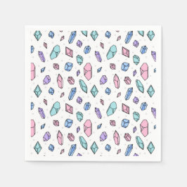 Niedliche, trendige Edelsteine Gemstones krystales Serviette