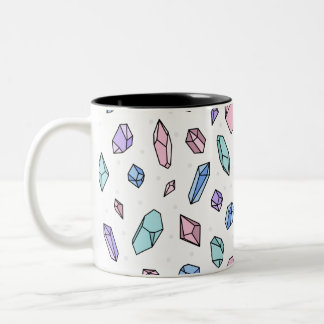 Niedliche, trendige Edelsteine Gemstones krystales Zweifarbige Tasse
