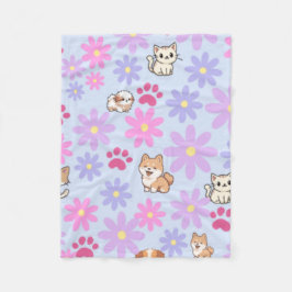 Niedliche, trendige Haustiere und Dasis Fleecedecke