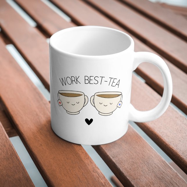 Niedliche Trendy Funny Work Best Tea Kaffee Tasse (Von Creator hochgeladen)