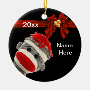 NIEDLICHE TRENDY SOCKEN-AFFE Verzierung GEWOHNHEIT Keramik Ornament