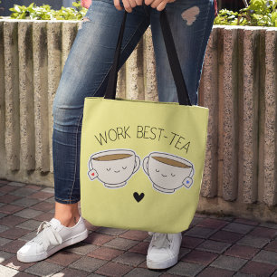 Niedliche Trendy Work Best Tea Work Tasche