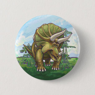 Niedliche Triceratops Button