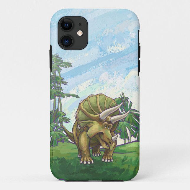 Niedliche Triceratops Elektronisches Zubehör Case-Mate iPhone Hülle (Rückseite)