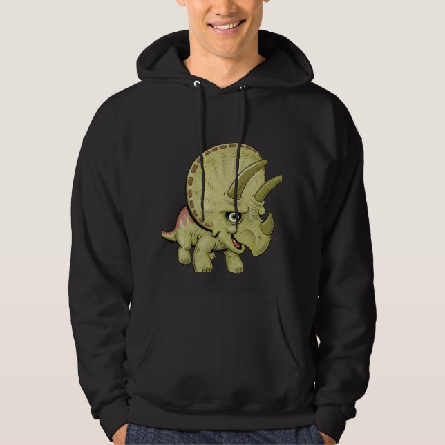 Niedliche Triceratops Hoodie (Vorderseite)