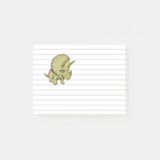 Niedliche Triceratops Nachhinweise Post-it Klebezettel