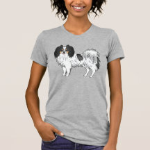 Niedliche Tricolor Phalène Adorable Dog Illustrati