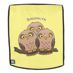 Niedliche Trio-Cartoon-Abbildung Rucksack