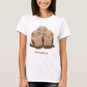 Niedliche Trio-Cartoon-Abbildung T-Shirt