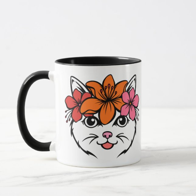 Niedliche Tropenkatze Tasse (Links)